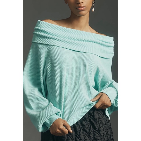 Anthropologie Pilcro Long-Sleeve Slouchy Cowl-Neck Top NWT SZ 1X - Picture 7 of 15